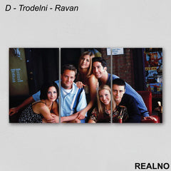 Smiling Group - Friends - Slika na platnu - Kanvas