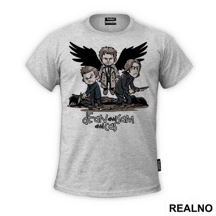 Dean And Sam And Cas - Supernatural - Majica