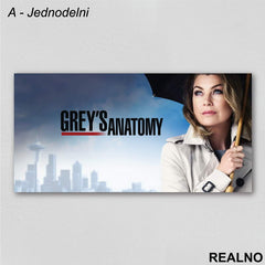 Meredith Grey - Grey's Anatomy - Slika na platnu - Kanvas