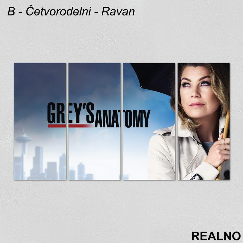 Meredith Grey - Grey's Anatomy - Slika na platnu - Kanvas