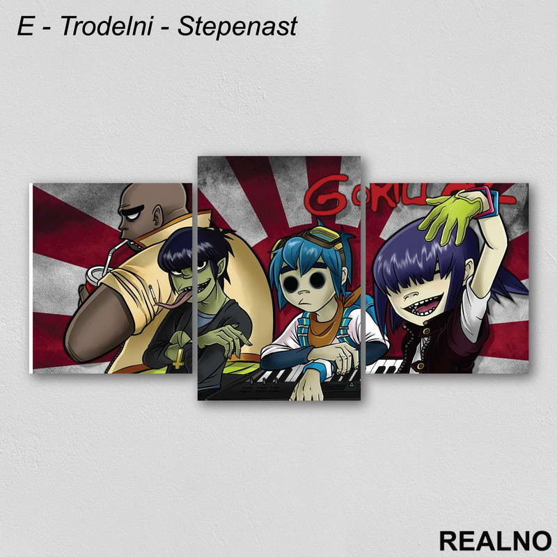 Gorillaz - Slika na platnu - Kanvas