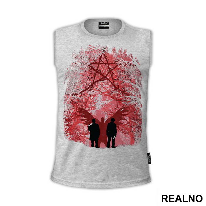 Brothers And Angel - Red - Supernatural