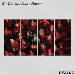 Group - La Casa De Papel - Money Heist - Slika na platnu - Kanvas