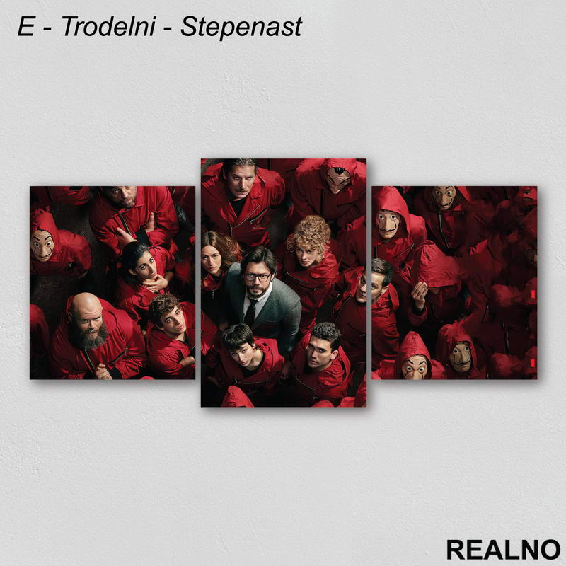 Group - La Casa De Papel - Money Heist - Slika na platnu - Kanvas