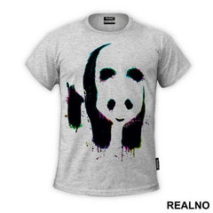 Panda Is Standing On Colors - Art - Majica