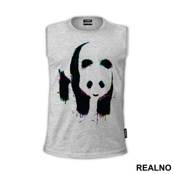 Panda Is Standing On Colors - Art - Majica