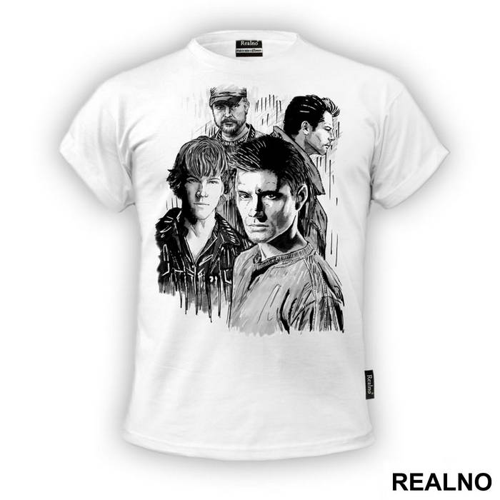 Dean, Sam, Castiel And Bobby - Supernatural