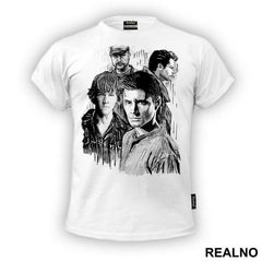 Dean, Sam, Castiel And Bobby - Supernatural