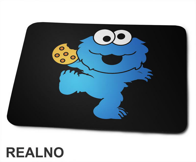 Cookie Monster - Holding A Cookie - Crtani Filmovi - Podloga za miš