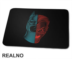 Blue And Red - Half Face - Joker - Batman - Podloga za miš