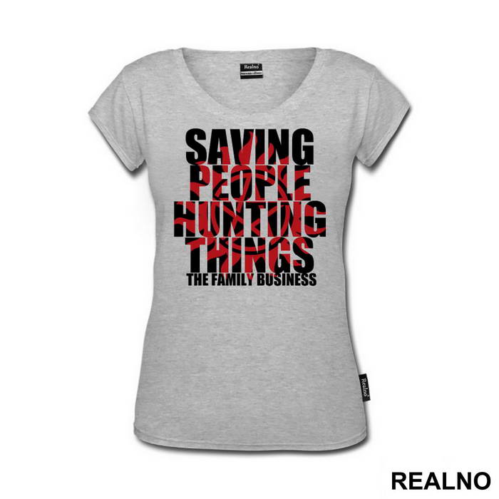 Saving People, Hunting Things - Black And Red - Supernatural