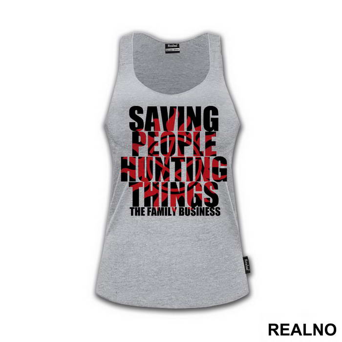 Saving People, Hunting Things - Black And Red - Supernatural