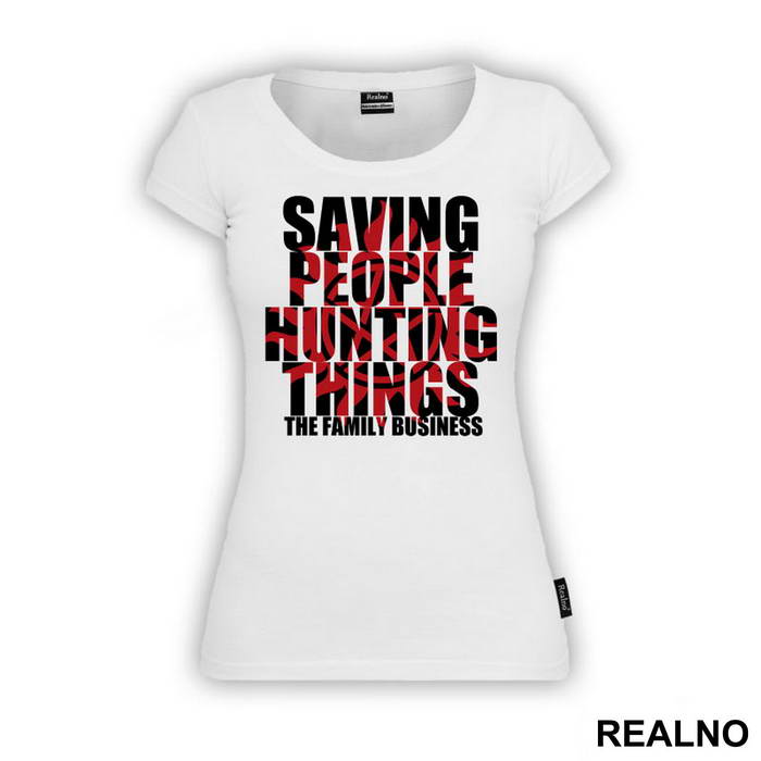 Saving People, Hunting Things - Black And Red - Supernatural