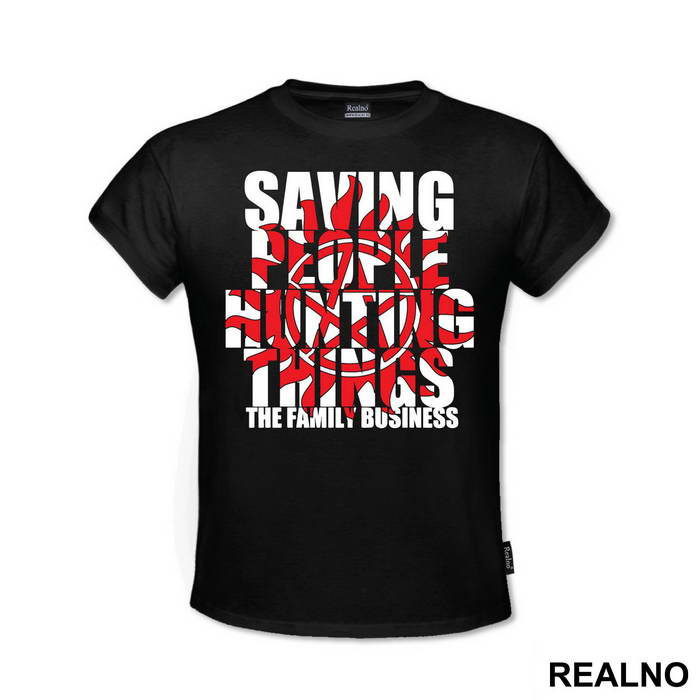Saving People, Hunting Things - Black And Red - Supernatural