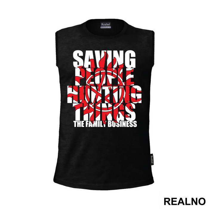 Saving People, Hunting Things - Black And Red - Supernatural