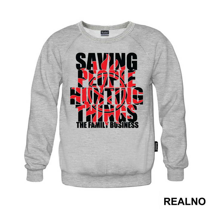 Saving People, Hunting Things - Black And Red - Supernatural