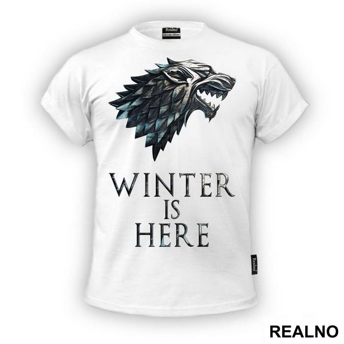 Winter Is Here - Gray Dire Wolf Sigil - House Stark - Game Of Thrones - GOT