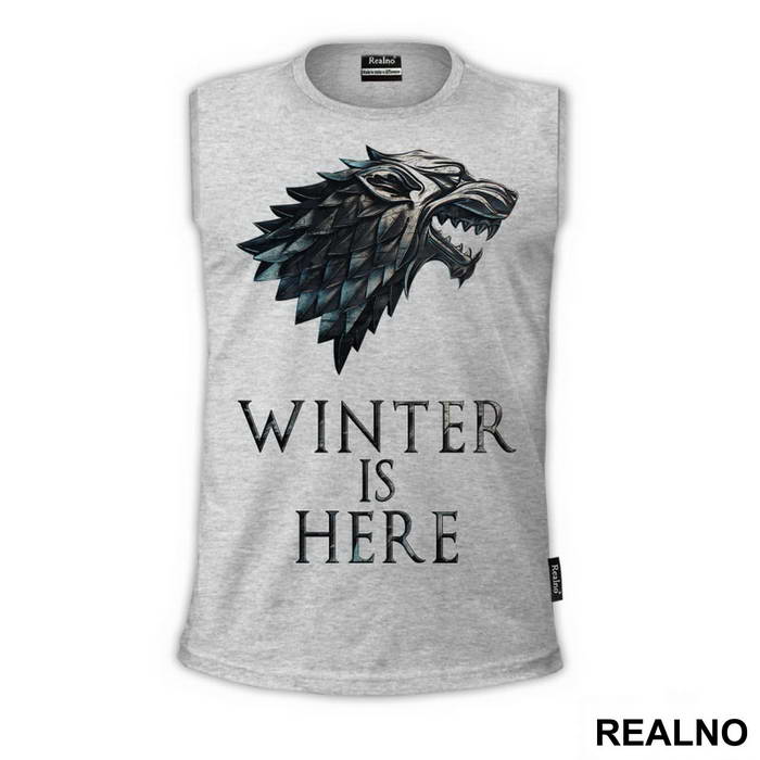 Winter Is Here - Gray Dire Wolf Sigil - House Stark - Game Of Thrones - GOT