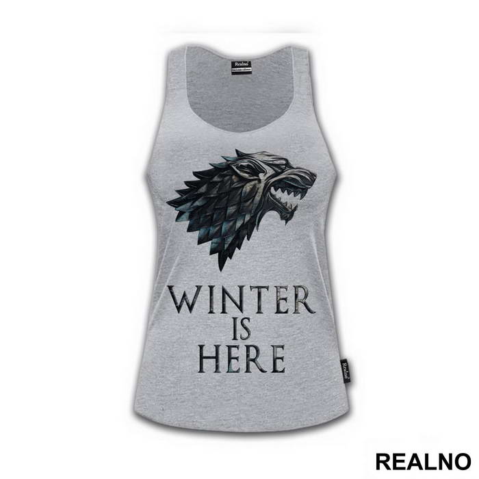 Winter Is Here - Gray Dire Wolf Sigil - House Stark - Game Of Thrones - GOT