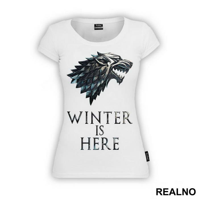 Winter Is Here - Gray Dire Wolf Sigil - House Stark - Game Of Thrones - GOT
