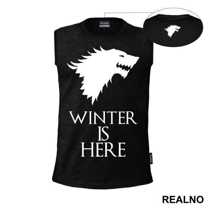 Winter Is Here - Gray Dire Wolf Sigil - House Stark - Game Of Thrones - GOT