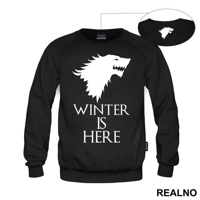 Winter Is Here - Gray Dire Wolf Sigil - House Stark - Game Of Thrones - GOT