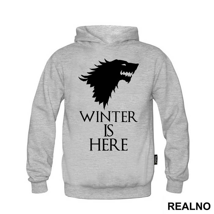 Winter Is Here - Gray Dire Wolf Sigil - House Stark - Game Of Thrones - GOT