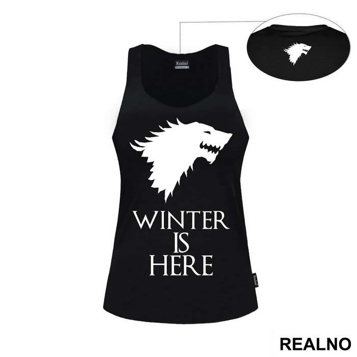 Winter Is Here - Gray Dire Wolf Sigil - House Stark - Game Of Thrones - GOT
