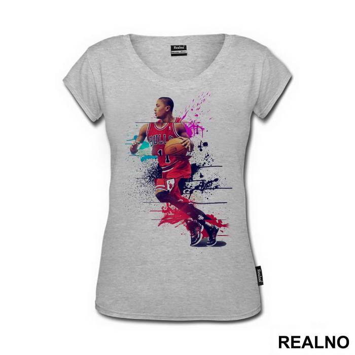Derrick Rose Splash Artwork - NBA - Košarka