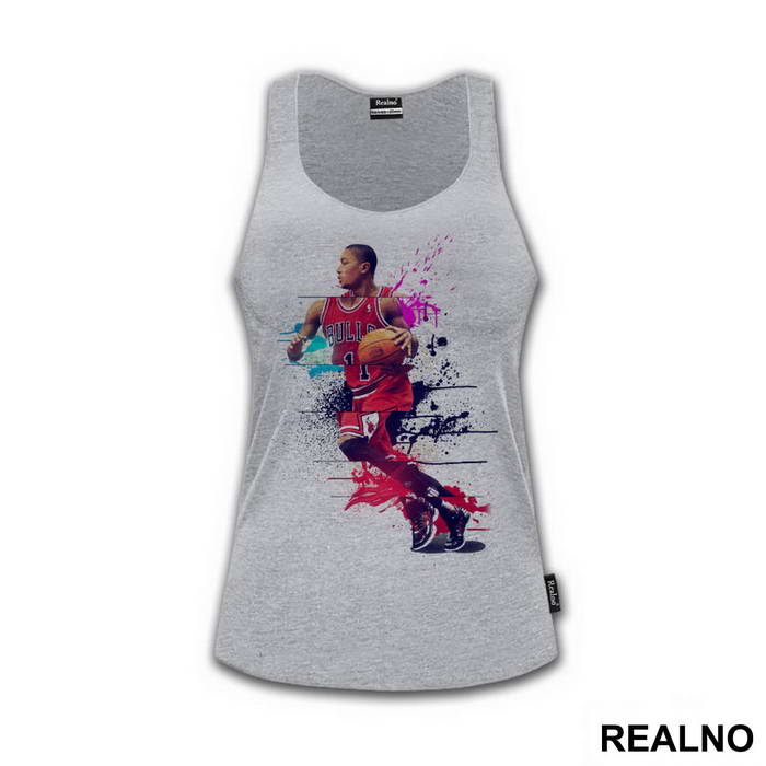 Derrick Rose Splash Artwork - NBA - Košarka