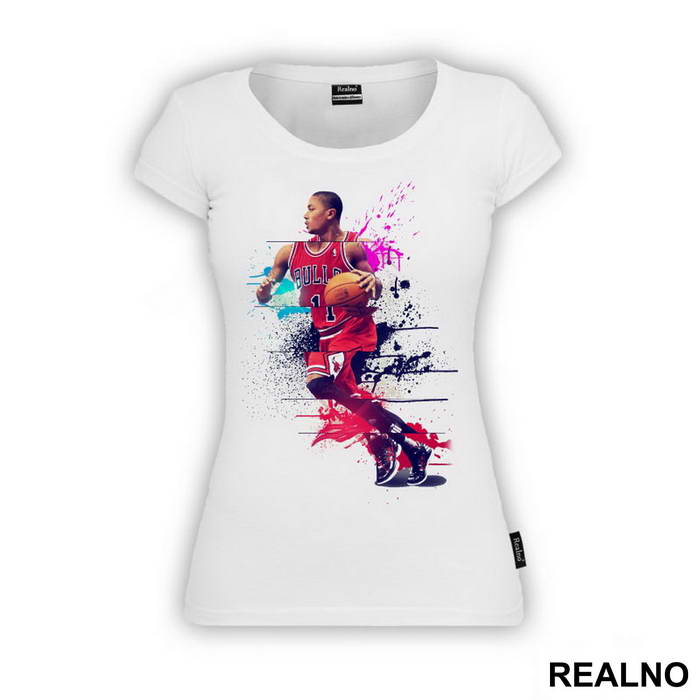 Derrick Rose Splash Artwork - NBA - Košarka