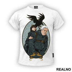 Hodor, Bran Stark and Three Eyed Crow - House Stark - Game Of Thrones - GOT - Majica