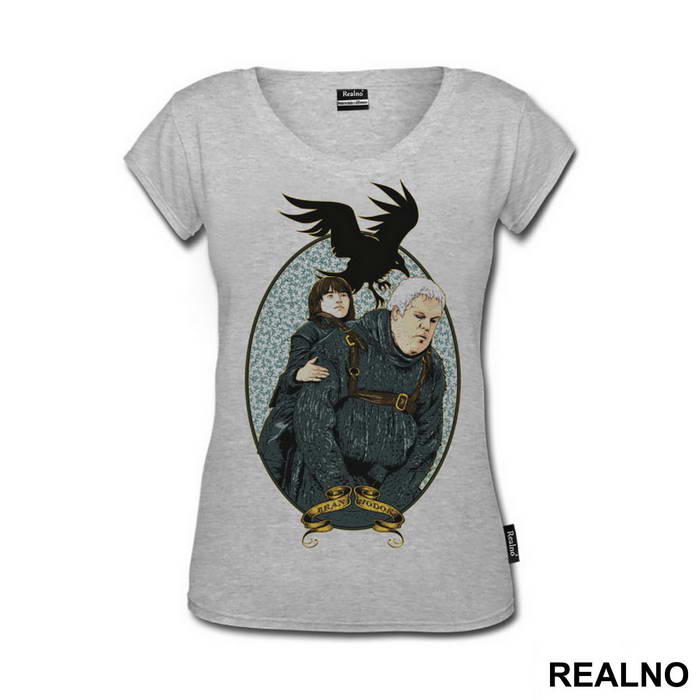 Hodor, Bran Stark and Three Eyed Crow - House Stark - Game Of Thrones - GOT - Majica
