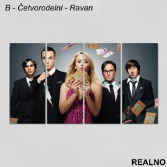 Trading Cards - Group - The Big Bang Theory - Slika na platnu - Kanvas