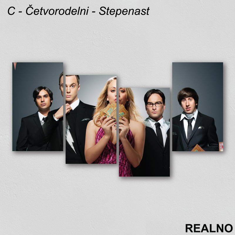 Trading Cards - Group - The Big Bang Theory - Slika na platnu - Kanvas