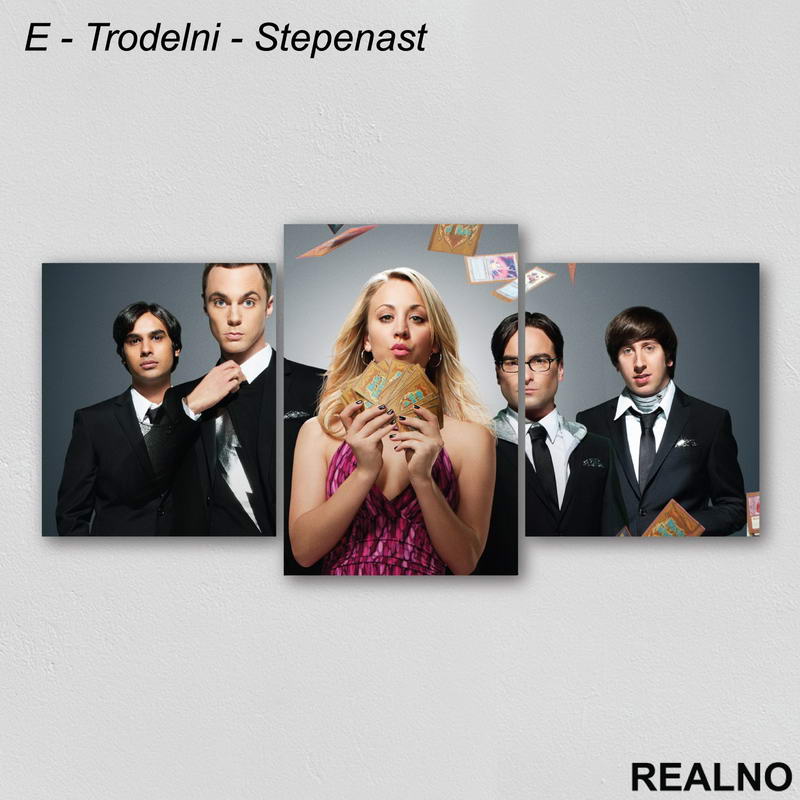Trading Cards - Group - The Big Bang Theory - Slika na platnu - Kanvas