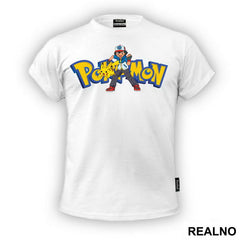 Ash, Pikachu And Logo - Pokemon