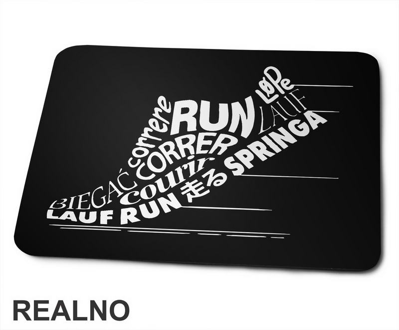 Quotes In The Shape Of A Shoe - Trčanje - Running - Podloga za miš