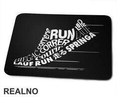Quotes In The Shape Of A Shoe - Trčanje - Running - Podloga za miš
