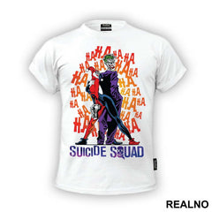 Joker, Harley Quinn And Logo - Suicide Squad