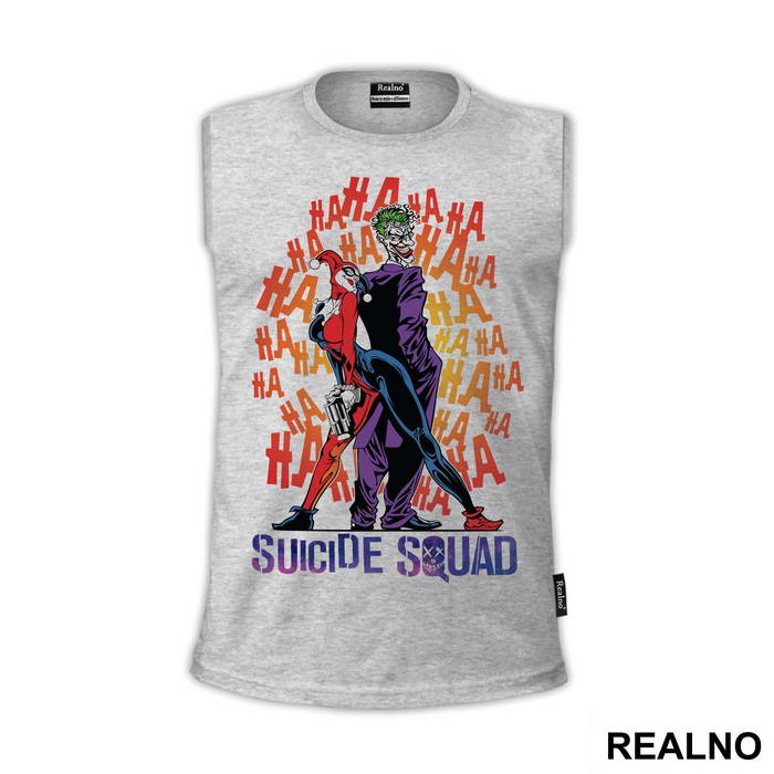Joker, Harley Quinn And Logo - Suicide Squad