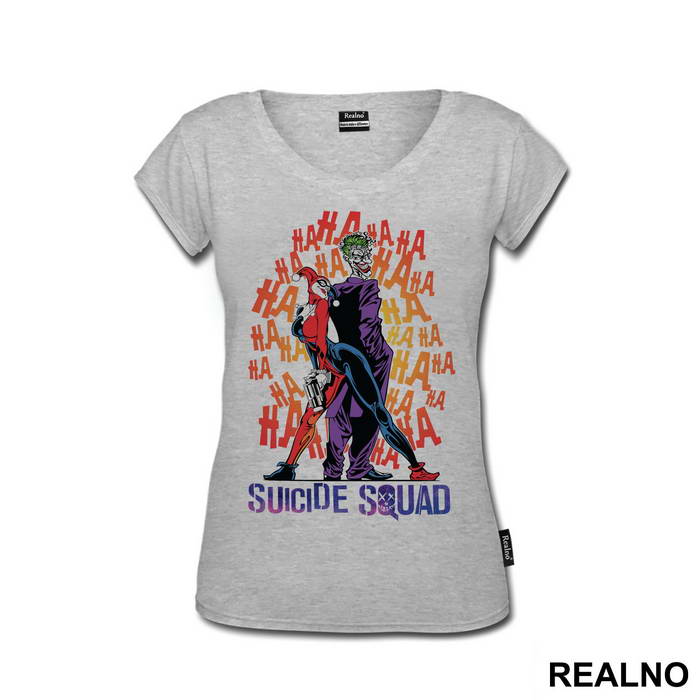 Joker, Harley Quinn And Logo - Suicide Squad