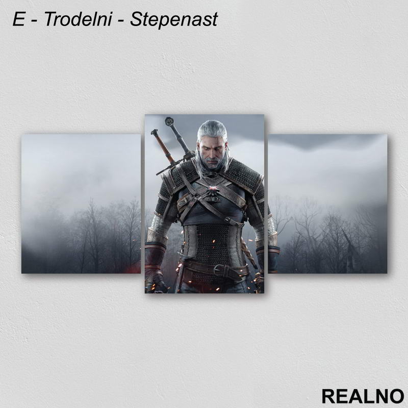 Geralt Of Rivia - Picture - The Witcher - Slika na platnu - Kanvas