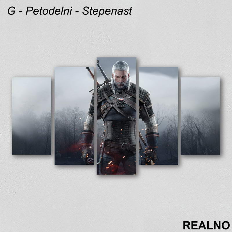 Geralt Of Rivia - Picture - The Witcher - Slika na platnu - Kanvas