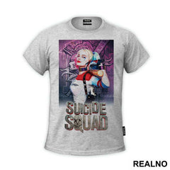 Harley Quinn And Logo - Suicide Squad