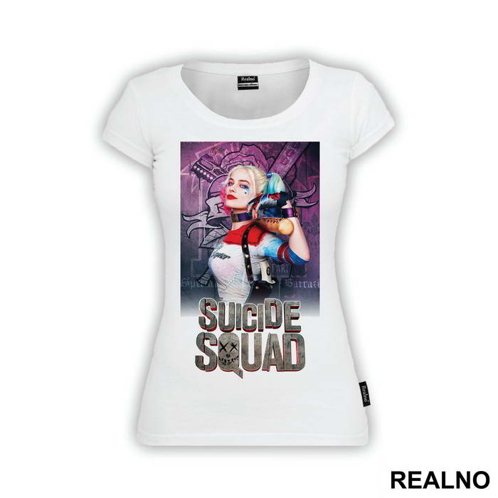 Harley Quinn And Logo - Suicide Squad