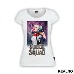 Harley Quinn And Logo - Suicide Squad