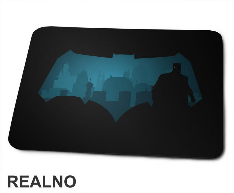 Blue Logo And Shadow - Batman - Podloga za miš