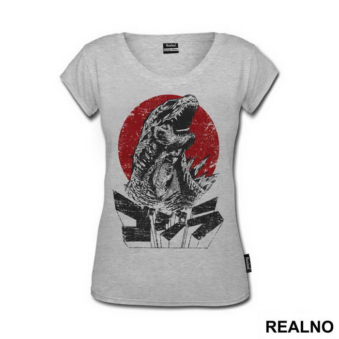 Godzila Japan Black And Red - Art - Majica