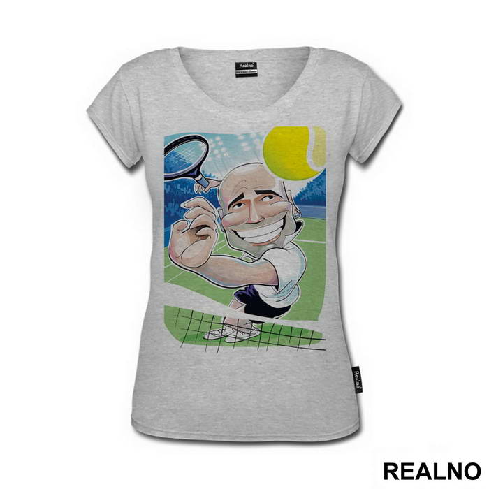 Andre Agassi - Caricature - Sport